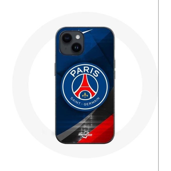 Etui - Maniacase - Iphone 14 - Czarny - Logo PSG Paris Saint Germain - MięKkie-image