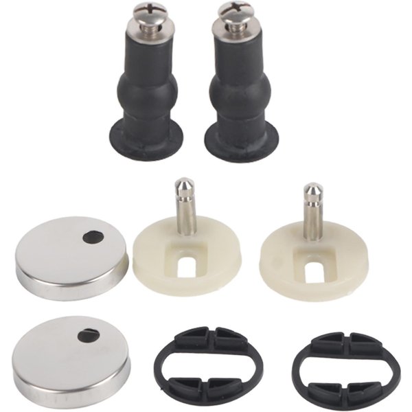 Tornillos Para Asiento De Inodoro, Bisagras, Pernos, Tapa De Goma Expansible, Tuercas, Fijaciones De Tornillos, Accesorios-image