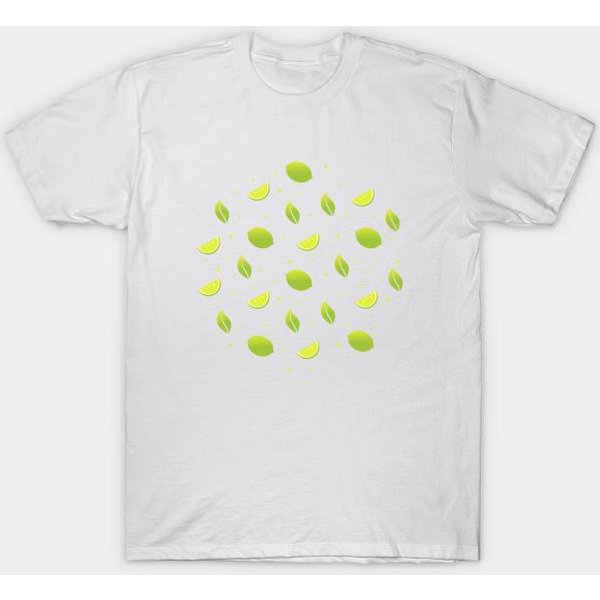 Camiseta Mujer Estampado Lima Harajuku ImpresióN Kawaii Camiseta Verano Manga Corta Camiseta Femenina Top Tee 4XL Blanco-image