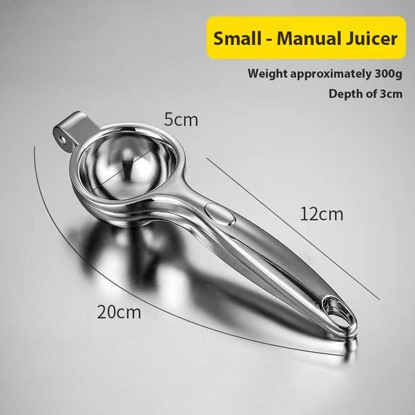 Exprimidor Manual De Acero Inoxidable Para Frutas, Limones Y Naranjas, Herramienta De Cocina Duradera.-image