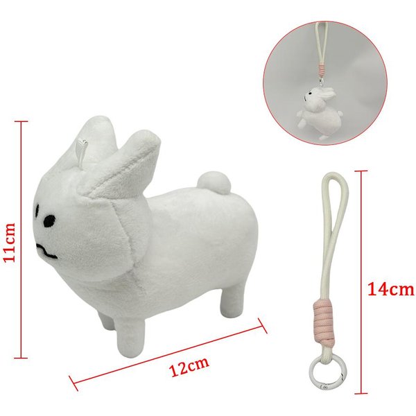 Treasuringu Nowe Pluszowe Zabawki Gubby Brelok Wypchane Akcesoria Anime BawełNiane Lalki Uroczy KróLik MięKka Zabawka Prezenty Urodzinowe-image