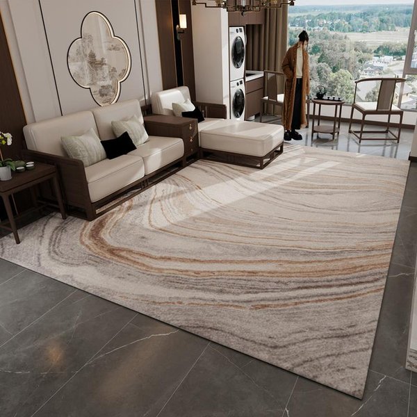 Alfombras De Estilo Moderno Para Dormitorio ÁRea Grande DecoracióN De SalóN Alfombra Suave Lavable Alfombra De SalóN Antideslizante Alfombra De Vestidor 160*230Cm-image