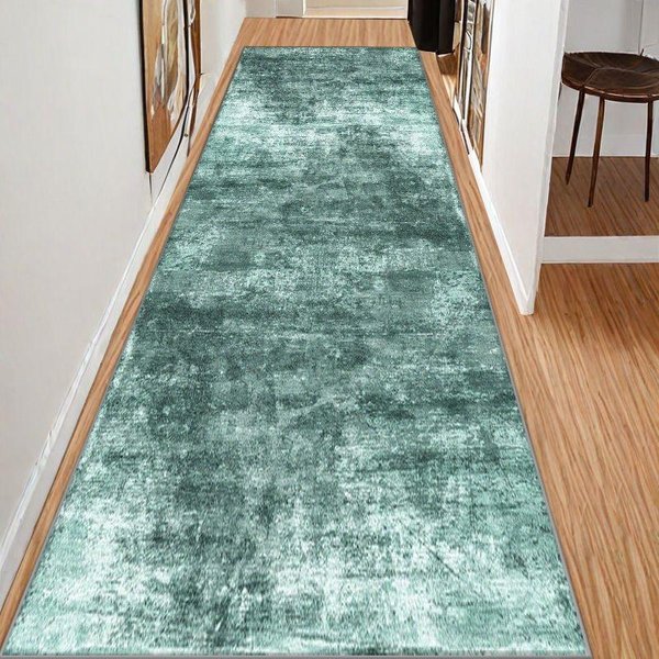 Alfombra De Pasillo Largo Estilo Sencillo Color Liso DecoracióN Alfombra Pasillera Para Sala De Estar De Casa Pasillo Escaleras Pasaje Felpudo Antideslizante 80X200Cm-image