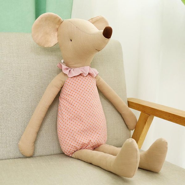 Urocza Mysz Pluszowa Zabawka Pluszaki Urocza Pluszowa Zabawka Urocze Zabawki Dla Dziewczynek Prezenty ŚWiąTeczne Kawaii MięKka Lalka WystróJ Domu 35Cm-image