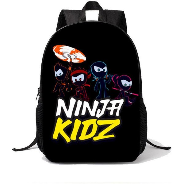 Ninja Kidz Plecaki ChłOpcy I Dziewczynki Uczeń Prezent Urodzinowy Dziecko Torby Szkolne DużA Pojemność Kemping WytrzymałY Plecak-image