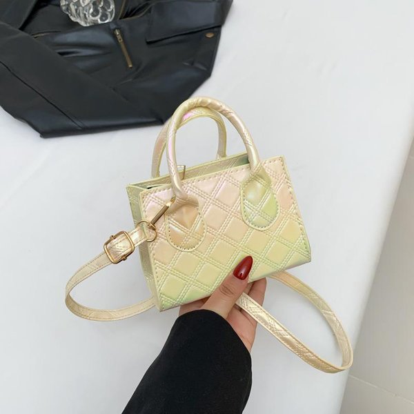 Wiosenna Nowa Modna Swobodna Jednoramienna Prosta I PięKna Torebka Damska Torba Crossbody Do DojazdóW Do Pracy MałA Kwadratowa Torebka Beige-image