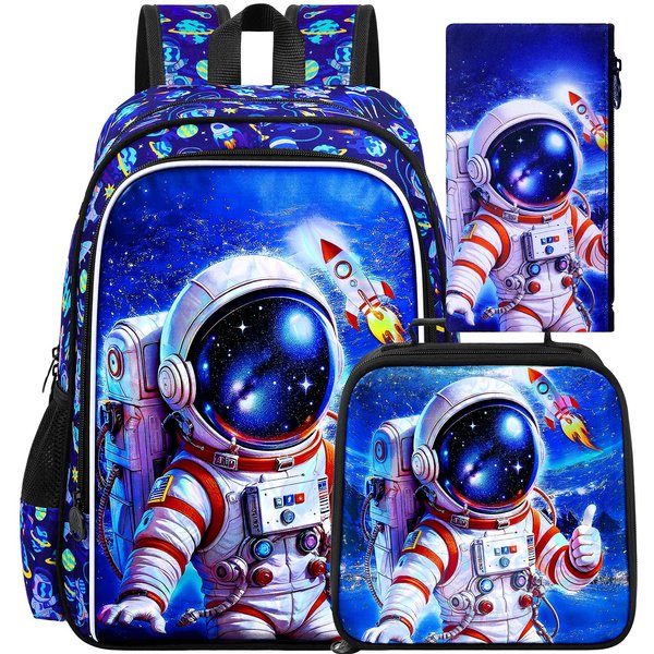 Mochila De Unicornio Para NiñAs De 3 Piezas, 16 Mochila Escolar Infantil Con Lonchera, Bolso Escolar Resistente Al Agua Para Preescolar Y NiñOs PequeñOs-image
