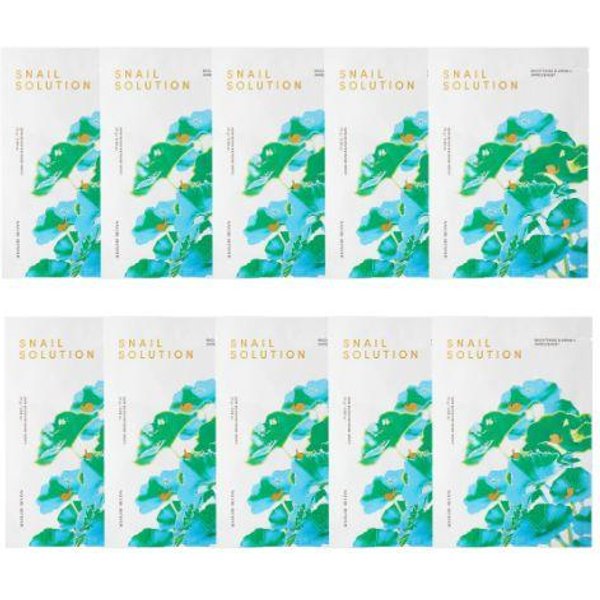 Mascarilla Facial Booster Snail Solution De Nature Republic (10 Hojas) Blue-image