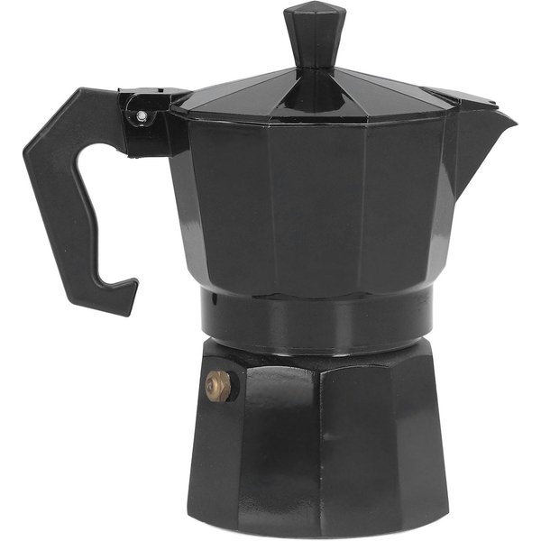 150ML 3 Tazas Cafetera Percoladora De Aluminio Cafetera Italiana Cafetera DoméStica Moka Cafetera Tetera Roja L(For 6.5-9Kg)-image