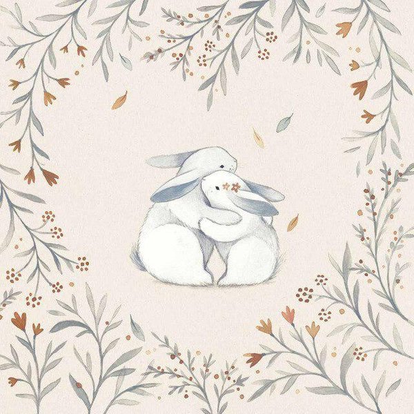 5D Diy Diamante Pintura Conejo Dibujos Animados Diamantes Mosaico Completo Daimond Bordado 30X30-image