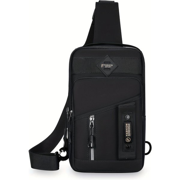 Nowe MęSkie Torby Na Ramię Torba Na Klatkę Piersiową Wielofunkcyjne Torby Crossbody PodróżNa Torba Na Ramię-image