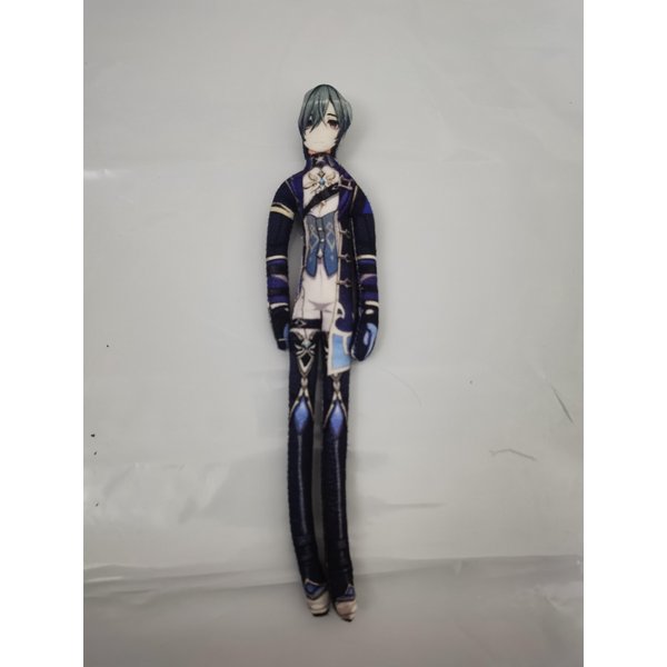 26Cm Elastyczny Korpus Drutowy Genshin Impact Lohen / Zandik Lekarz Il Dottore / Pantalone Pluszowa Zabawka Figurka Anime Z Gry Pluszak Lalka Gray-image