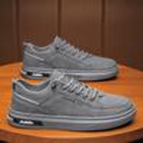 Zapatos De Hombre De Primavera Zapatos Transpirables Tendencia De Hombre Combinan Con Todo Antideslizantes Resistentes Al Desgaste Zapatos Deportivos Casuales Zapatos De Tabla F… MáS 41 Gray-image