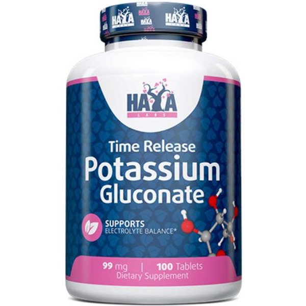 Haya Labs Glukonian Potasu 99 Mg - 100 Tabletek-image