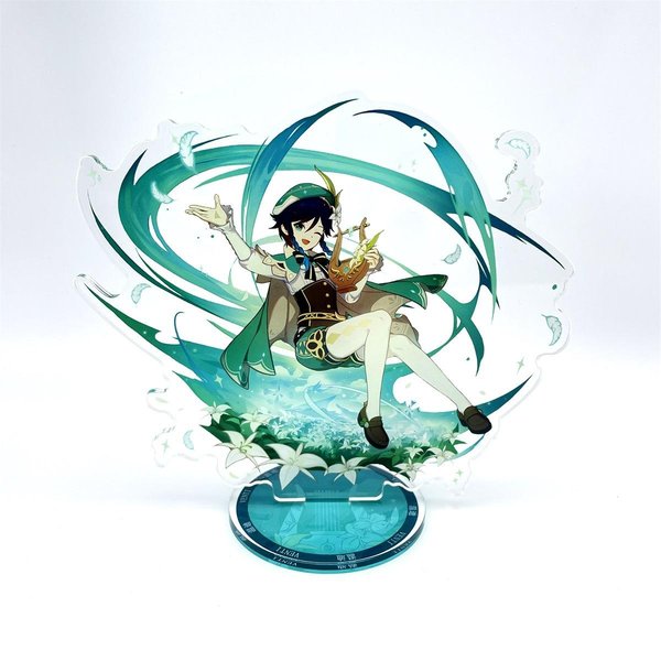 Figurka Anime Genshin Impact Furina Arlecchino Xiao Yae Miko Yelan Akrylowy Stojak Model PłYta Dekoracja Biurka StojąCy Znak Prezent Dla FanóW 15Cm-A3159-image