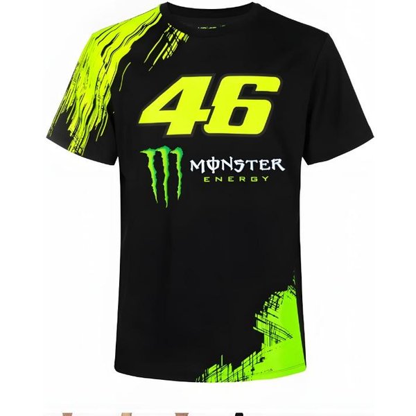 MęSka Letnia Koszulka Marki Monster Energy Z Nadrukiem 3D Casualowa SzybkoschnąCa OddychająCa OkrąGłY Dekolt KróTki RęKaw XL-image