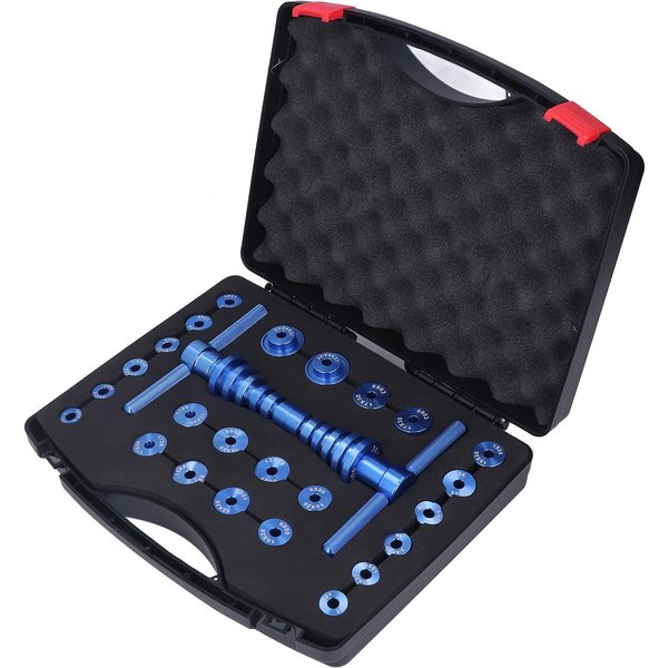 Juego De Prensa De Rodamientos Para Bicicleta AleacióN De Aluminio Kit De Derivas De InstalacióN De Rodamientos De Buje Con 18 Pares De Prensas-image