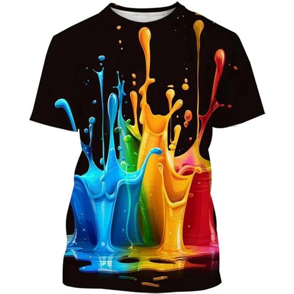 Camisetas De Moda Helloween Para Hombre Estampado 3D Hombres Mujeres Hip Hop Tendencia Camiseta De Manga Corta Street Suelta Casual Oversize Y2K Tops 6XL Blue-image