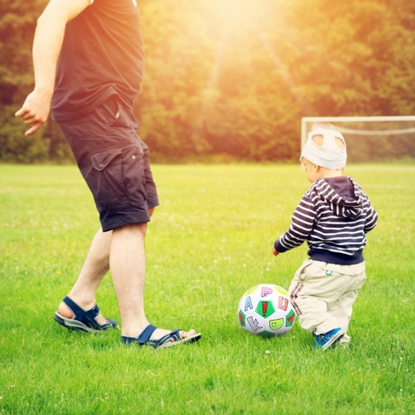 BalóN De FúTbol TamañO 2 Para NiñOs BalóN De Entrenamiento De FúTbol Inflable Regalo Para NiñOs Estudiantes Colorful Balls-image