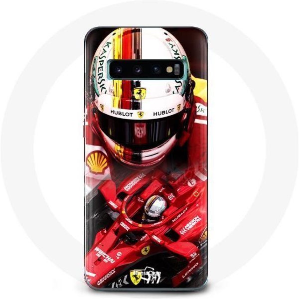 Funda Para Samsung Galaxy S10 Edge FóRmula 1 Sebastian Vettel F1 Roja-image