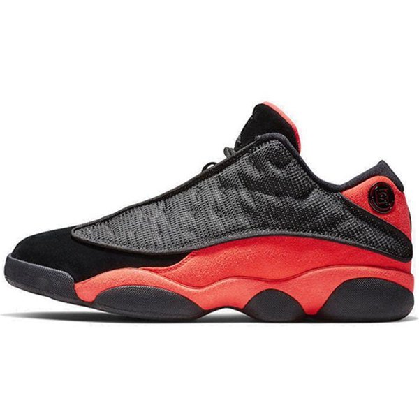 Clot X Air Jordan 13 Retro Low Infra-Bred Zapatillas Unisex Negro Infrarrojo-23 AT3102-006 42.5 Black-image