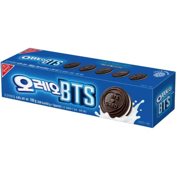 BTS Oreo EdicióN Limitada Galletas SáNdwich De Panqueque De AzúCar Moreno Snack Oficial Corea Original 100G(1+1)-image