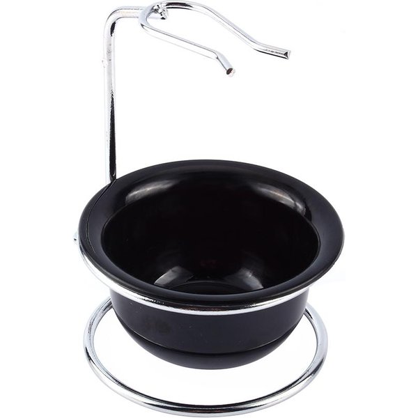 Stojak Na PęDzel Do Golenia Ze Stali Nierdzewnej, Uchwyt Na Maszynkę Do Golenia I Czarna Miseczka Do Golenia Black-image