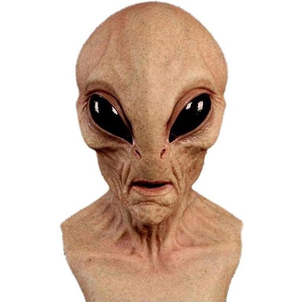 MáScara De AlieníGena De Halloween MáScara De LáTex Aterradora MáScara De Cabeza Completa Para Accesorio De Fiesta De Disfraces De Halloween A1-image