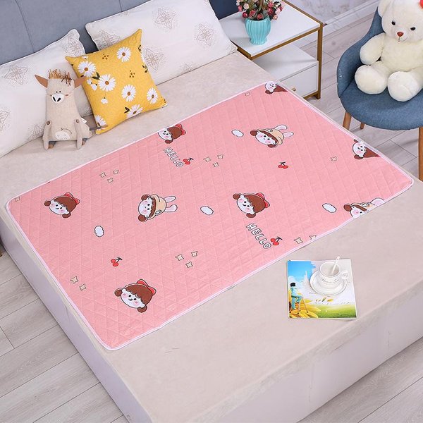 ColchóN Lavable Impermeable, Esterilla De Orina Para BebéS PequeñOs, Protector De Cama De Dibujos Animados, PañAl, Almohadilla De Orina, Transpirable-image