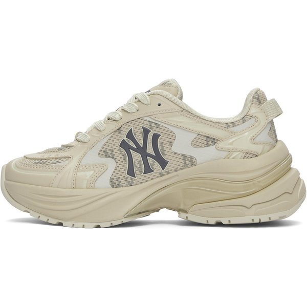 Zapatillas Deportivas Casuales De CañA Baja Unisex MLB New York Yankees Para Pareja CóModas VersáTiles Piel SintéTica Beige 3ARNSPL5N-50SAS 40.5 Beige-image