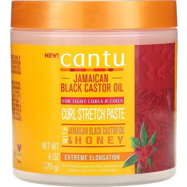 Cantu, Jamajski Czarny Olej Rycynowy, Pasta Do RozciąGania LokóW, 6 Oz (170 GramóW) Beige-image