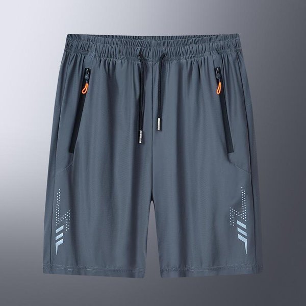 MęSkie Szorty Z Lodowego Jedwabiu, Letnie, Cienkie, LuźNe, DużE Rozmiary, SzybkoschnąCe, OddychająCe, MęSkie Spodnie Typu Quarter Pants 7XL Black-image
