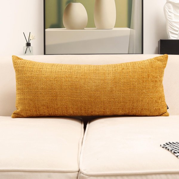 CojíN De Sofá De Chenilla: Respaldo Grande Y Suave Para El Hogar O La Cama, CojíN Decorativo Lindo 30X60Cm-image