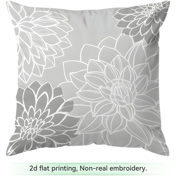 Proste Nowoczesne Szare BiałE Abstrakcyjne Poduszki Poszewka Na Poduszkę Poliestrowa Poszewka Na Poduszkę Poduszka Dekoracyjna Dom SamochóD Sofa 45X45Cm-image