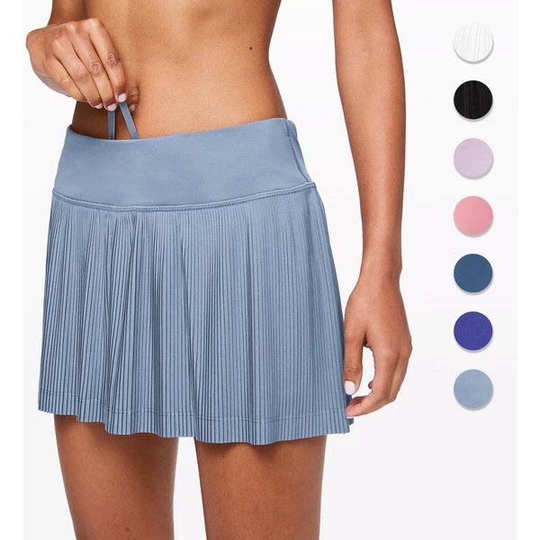 Falda Plisada Falda De Correr Anti-Luz Secado RáPido Leggings Falda Deportiva Falda De Tenis XXL Gray-image