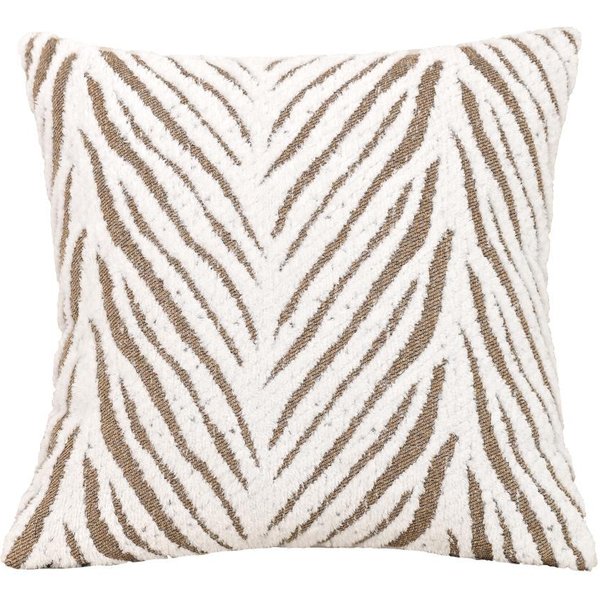 Funda De CojíN Jacquard De Hojas Bohemio Cojines Sala De Estar Sofá Dormitorio Funda De CojíN Cuadrada DecoracióN De Tela Fundas De CojíN 45X45Cm White-image