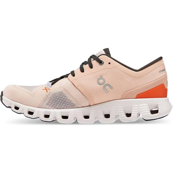 ON Running Cloud X 3 Piaskowy Róż (Kobiety) Damskie Sneakersy 60.98691 40 Beige-image