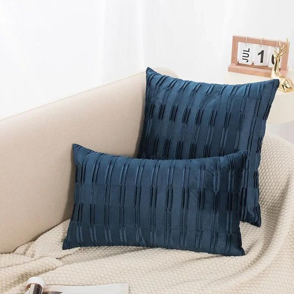 30X50/45X45Cm Funda De CojíN Decorativo De Lana Holandesa Simple NóRdico Ligero Lujo Ligero Fundas De CojíN Para Sofá Cama Mesita De Noche 45X45Cm-image