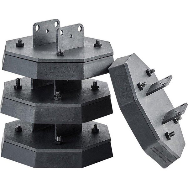 Calzos Niveladores Para Autocaravana 5000 Lbs 4 Piezas Goma Calzos Para Gato De Remolque Patas De Gato Tijera-image