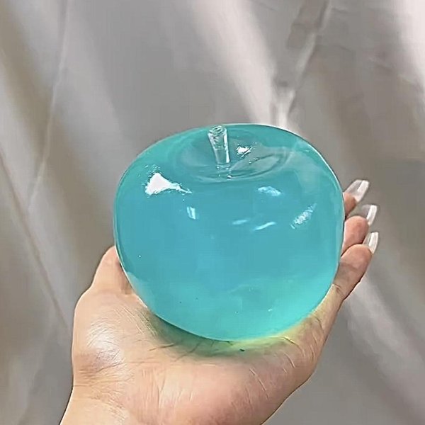 Zielone JabłKo Niebieska Maltodekstryna Squishy Fidget Toy Powolne Odbicie Przezroczysta Sensoryczna PiłKa Antystresowa Adhd Autyzm Zabawka RelaksująCa Dla DorosłYch Dzieci-image