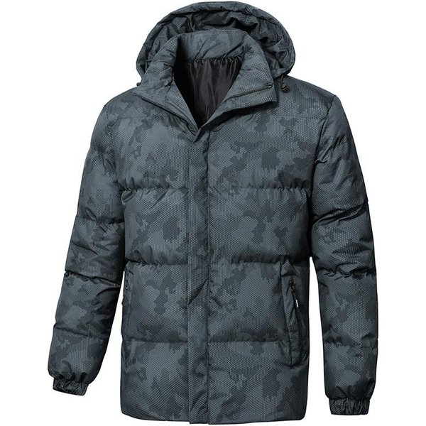 Chaqueta De Invierno Acolchada De AlgodóN Para Hombre Chaqueta Acolchada De AlgodóN Con Capucha Para Hombre De Talla Grande 5XL-image