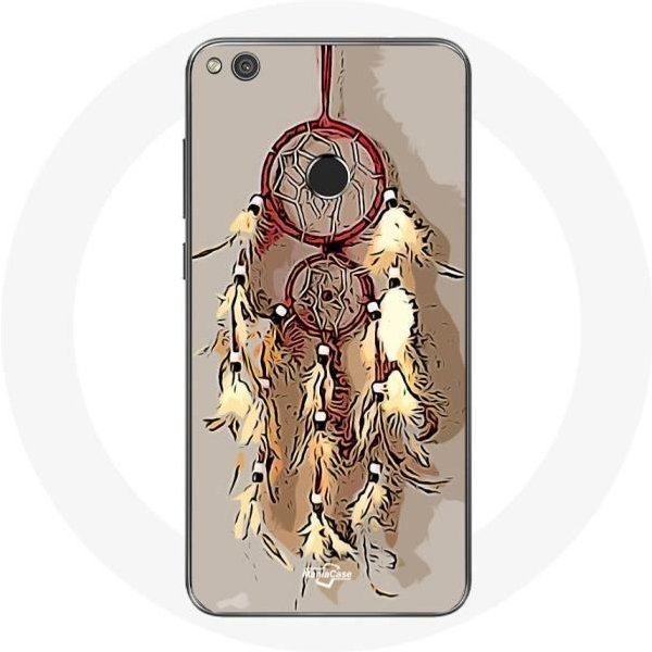 Funda Para Huawei P8 Lite 2017 AtrapasueñOs MarróN-image