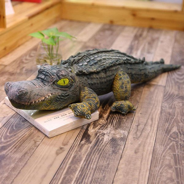 30-120 Cm Symulacja Krokodyla Pluszowa Zabawka Realistyczna Poduszka Aligator MięKki Pluszowy Zwierzę Lalka Kajman Poduszka Prezenty ŚWiąTeczne Dla Dzieci 70-80Cm-image