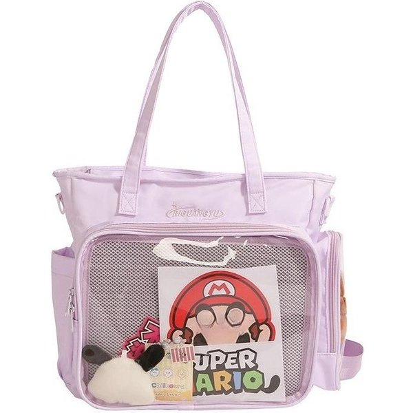 JapońSka Urocza Itabag DużA Pojemność JK 20Cm Torba Na Lalki Studentka JednoręCzna Torba Na Ramię Ulzzang Anime Ita Bag Torebka White-image