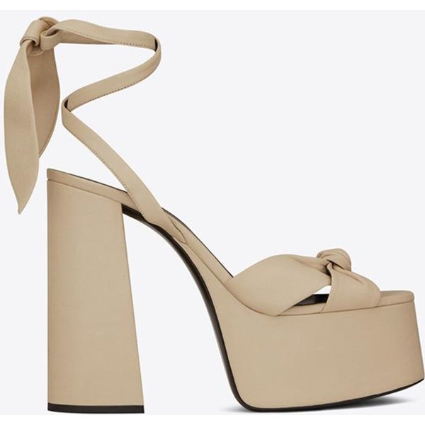 Marca Desfile Caminata Talla De Mujer 34 -43 Sandalias Verano Vestido Fiesta Boda Zapatos De Novia Sexy TacóN 12Cm Plataforma Lazo Amor Tacones Altos 34-image