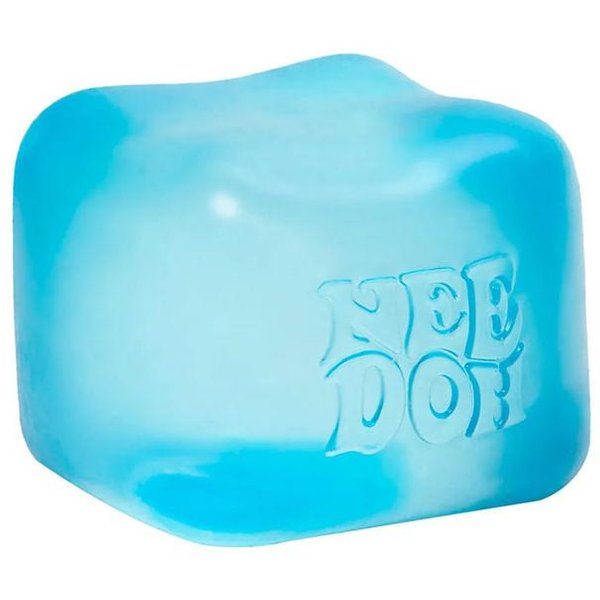 Juguete Sensorial Fidget Schylling Nee Doh Nice Cube Super Estrujable Rojo TranslúCido Alivio Del EstréS Cubo Blandito Para Alivio De La Ansiedad White-image
