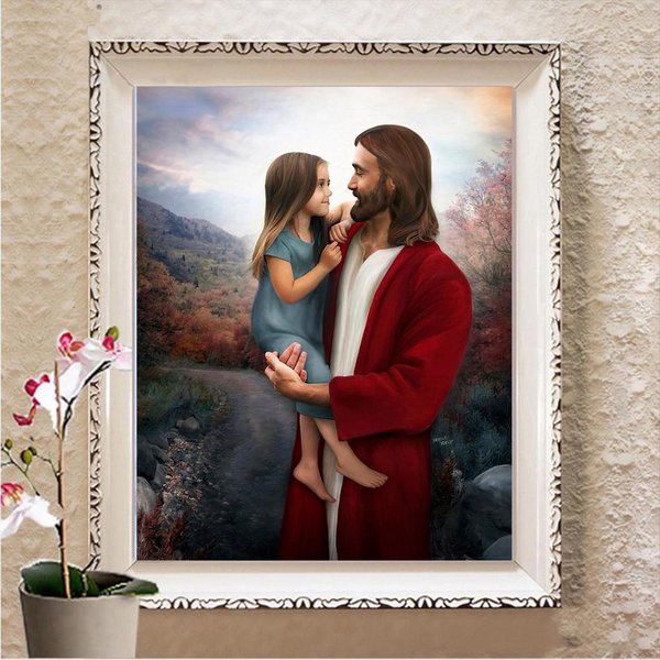 PełNe Kwadratowe / OkrąGłE WiertłO 5D Diy Diamentowe Malowanie Haft Cross Stitch 3D Home Decor Prezent Full Square 20X30CM-image