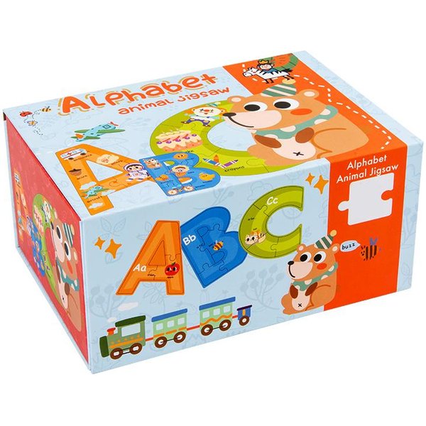 Montessori Drewniane Puzzle Alfabetu Dla Dzieci 3 4 5 Lat ABC Zabawki Edukacyjne Montessori Puzzle Edukacyjne Dla PrzedszkolakóW Y5622YY--image