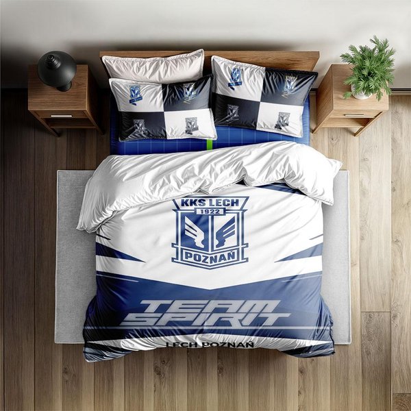 Juego De Funda NóRdica Lech Poznań Sin SáBana TamañO King Queen Doble Completo Twin Individual Juego De Ropa De Cama 140X210Cm Gray-image