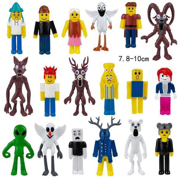 18 Szt./Zestaw 99 Nocy W Lesie Figurki Figurki Figurka Sowa Koza Wilk Jeleń 99 Nocy W Lesie Figurka Plastikowa Zabawka Prezent-image